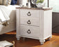 Willowton  Panel Bed With Nightstand