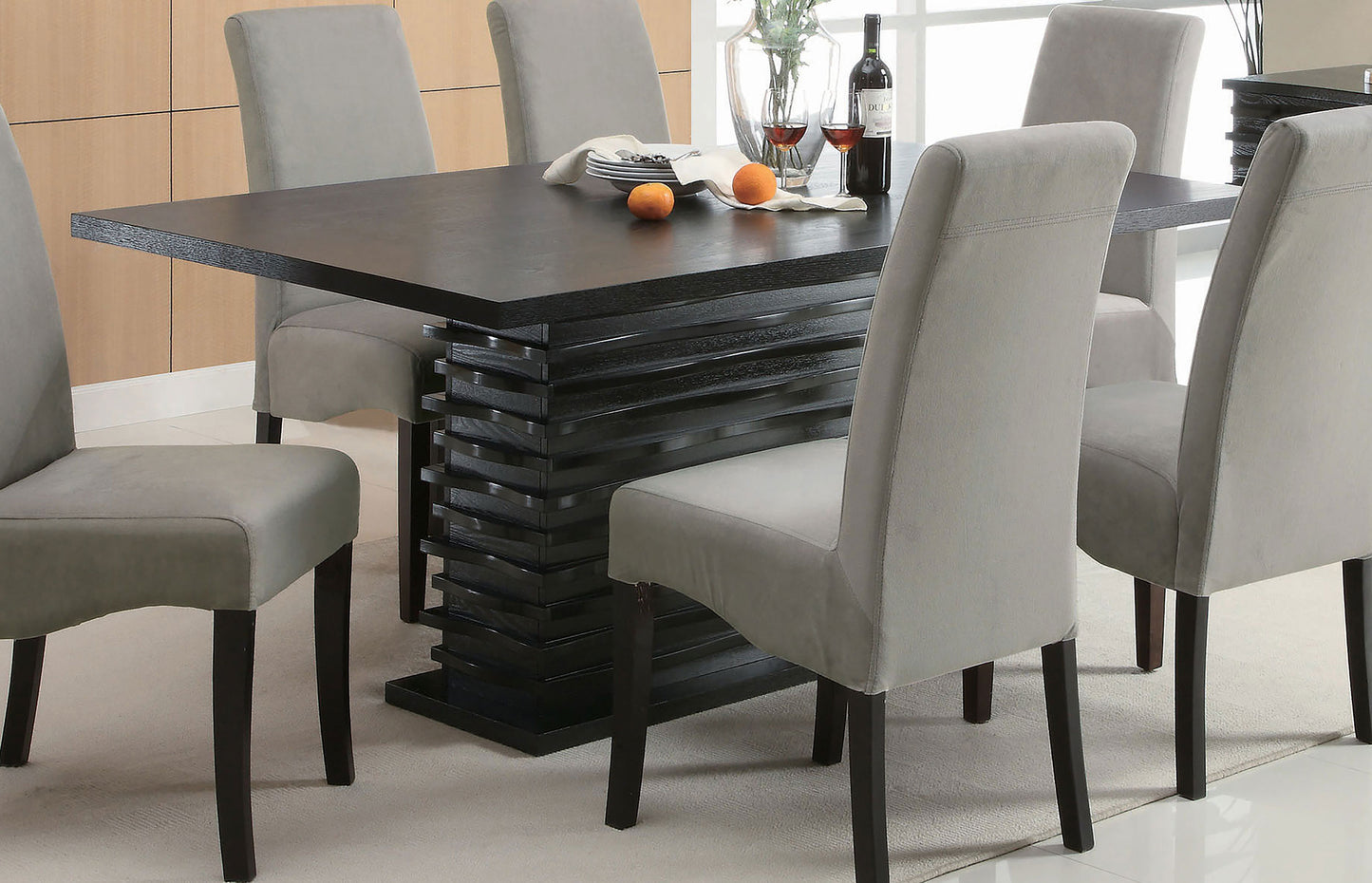 Stanton Rectangular 66-inch Dining Table Black