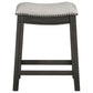 Elliston Backless Counter Stool Dark Grey (Set of 2)