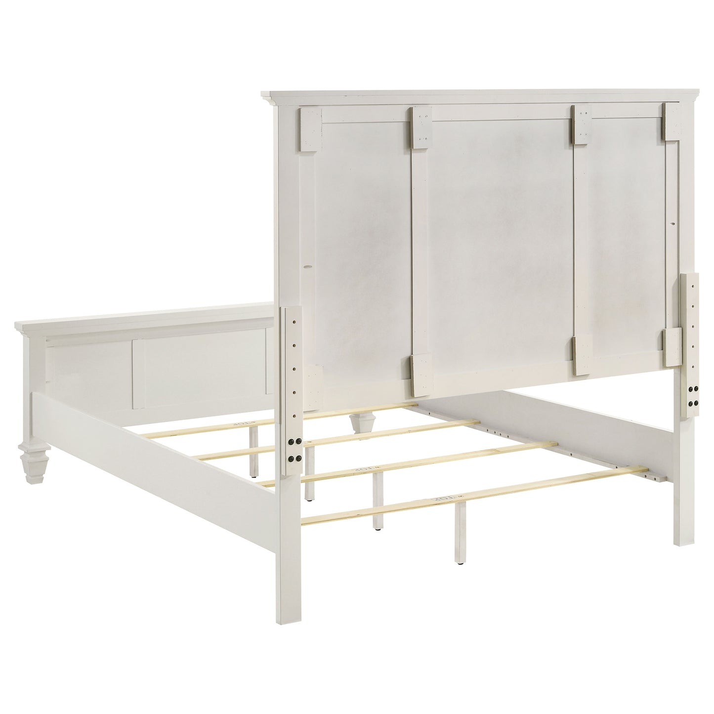 Sandy Beach 4-piece Queen Bedroom Set Cream White