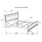 Barzini 4-piece Eastern King Bedroom Set White