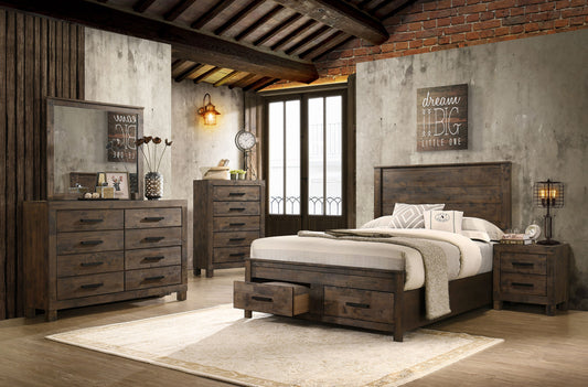 Woodmont 5-piece California King Bedroom Set Golden Brown