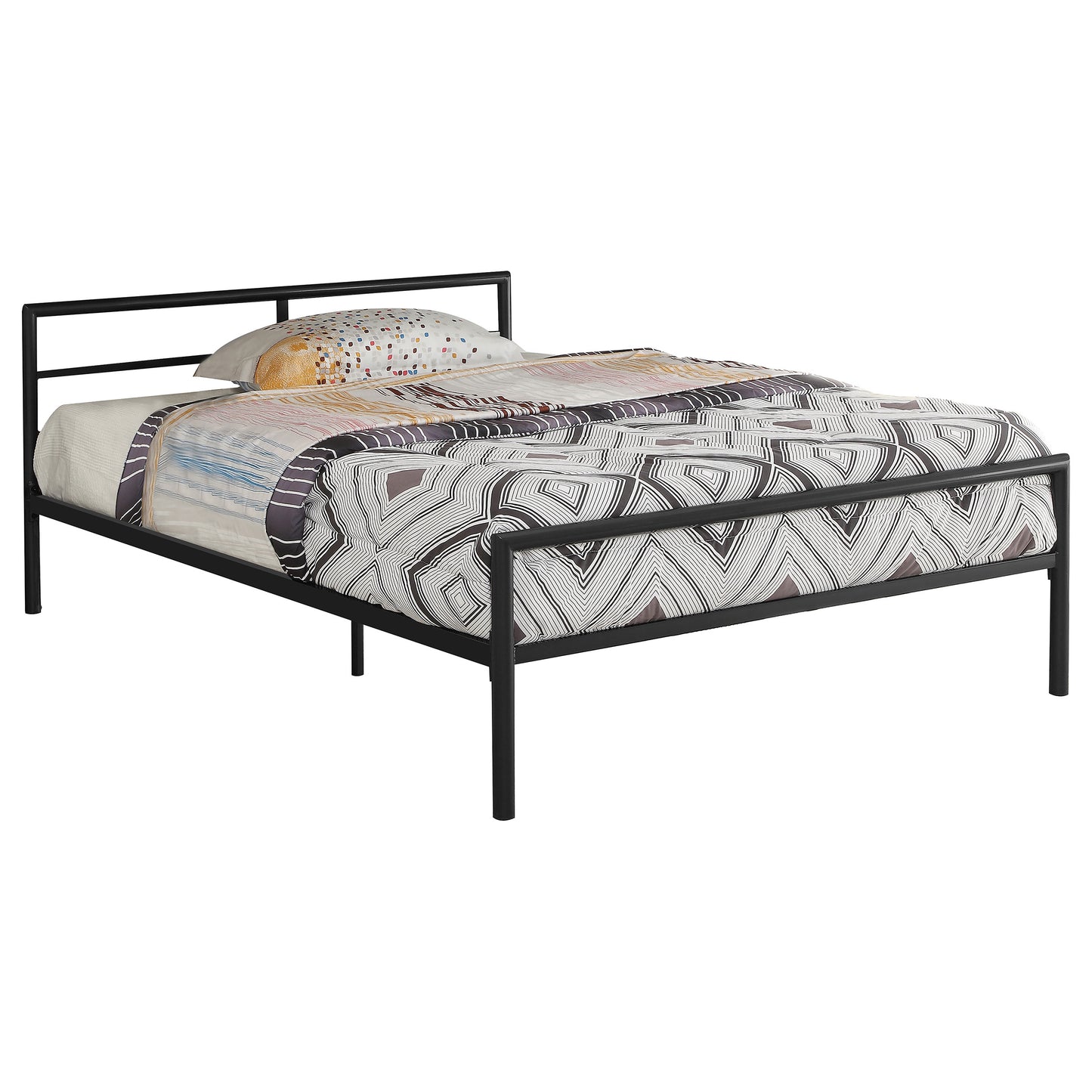 Fisher Metal Full Open Frame Bed Gunmetal