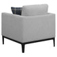 Apperson 3-piece Upholstered Track Arm Sofa Set Light Grey