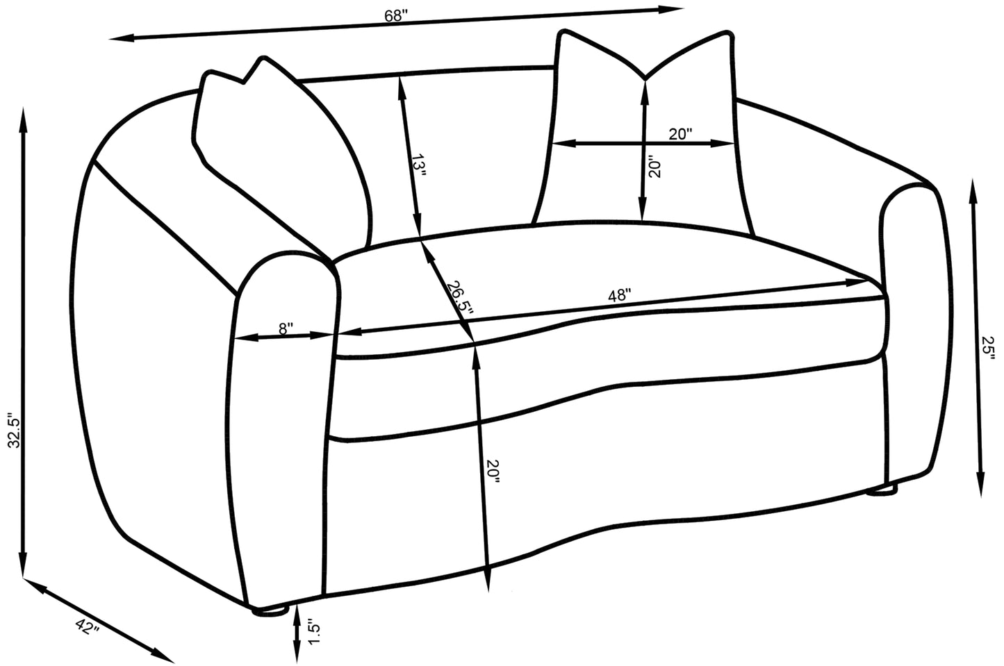 Isabella 2-piece Faux Sheepskin Upholstered Sofa Set Natural