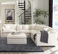 Hobson 6-piece Upholstered Modular Sectional Sofa Ivory