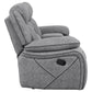 Higgins 3-piece Upholstered Motion Reclining Sofa Set Grey