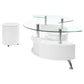 Buckley 3-piece Coffee Table and Stools Set White High Gloss