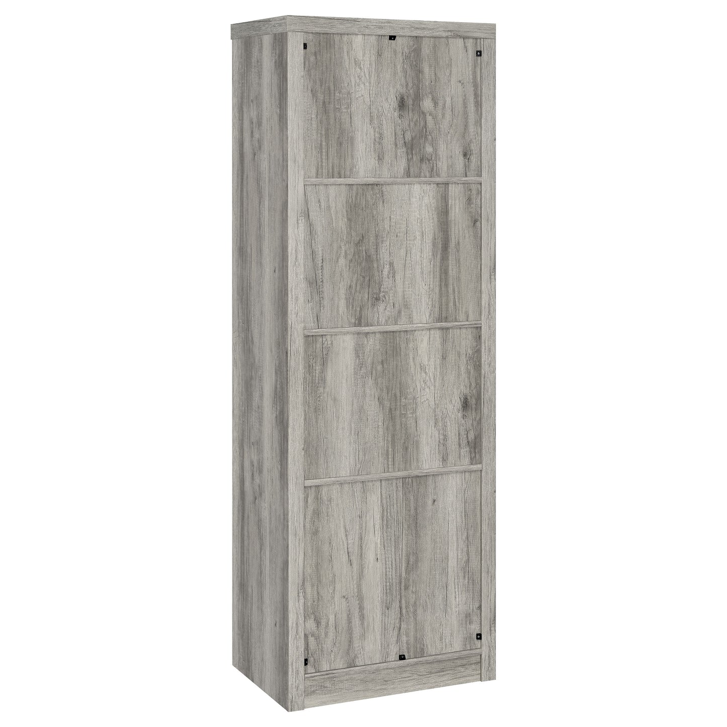 Burke 3-shelf Engineered Wood Media Tower Grey Driftwood