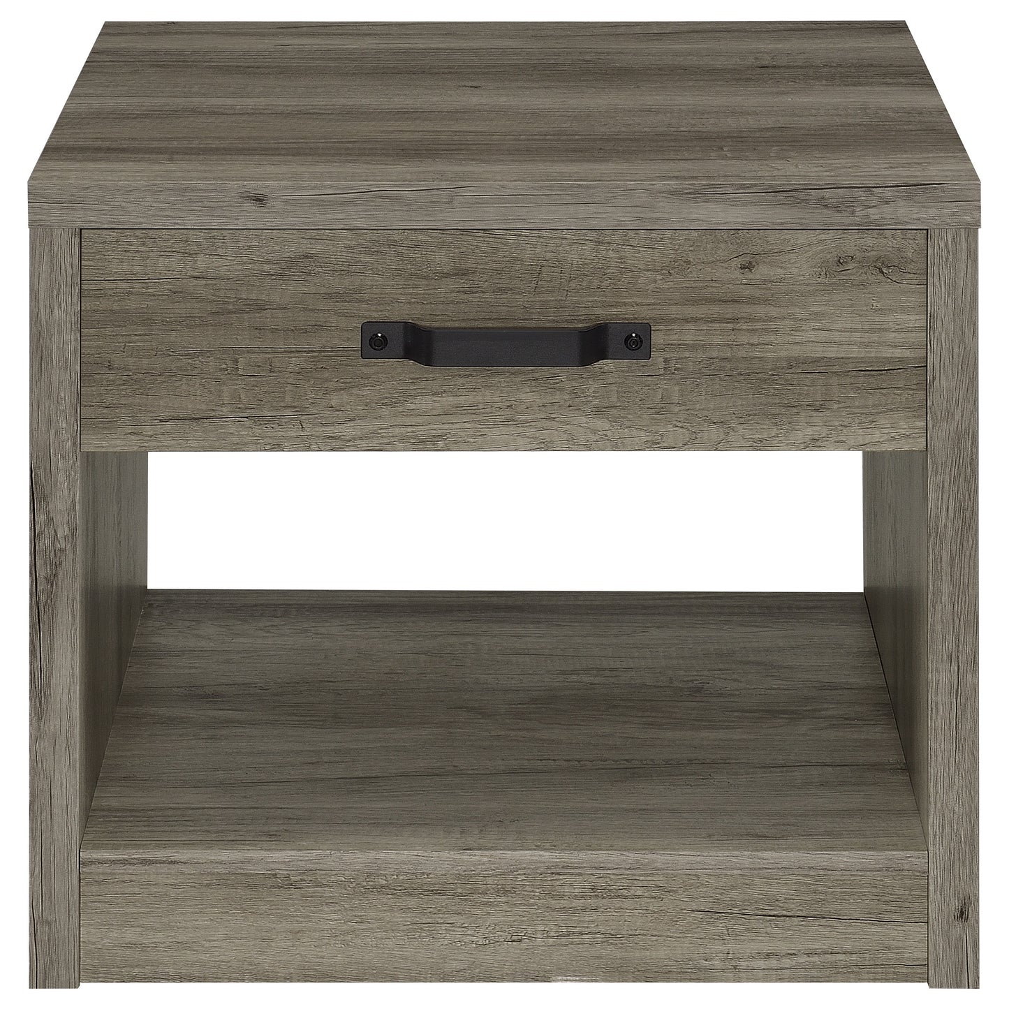 Felix 1-drawer Engineered Wood Side End Table Grey Driftwood