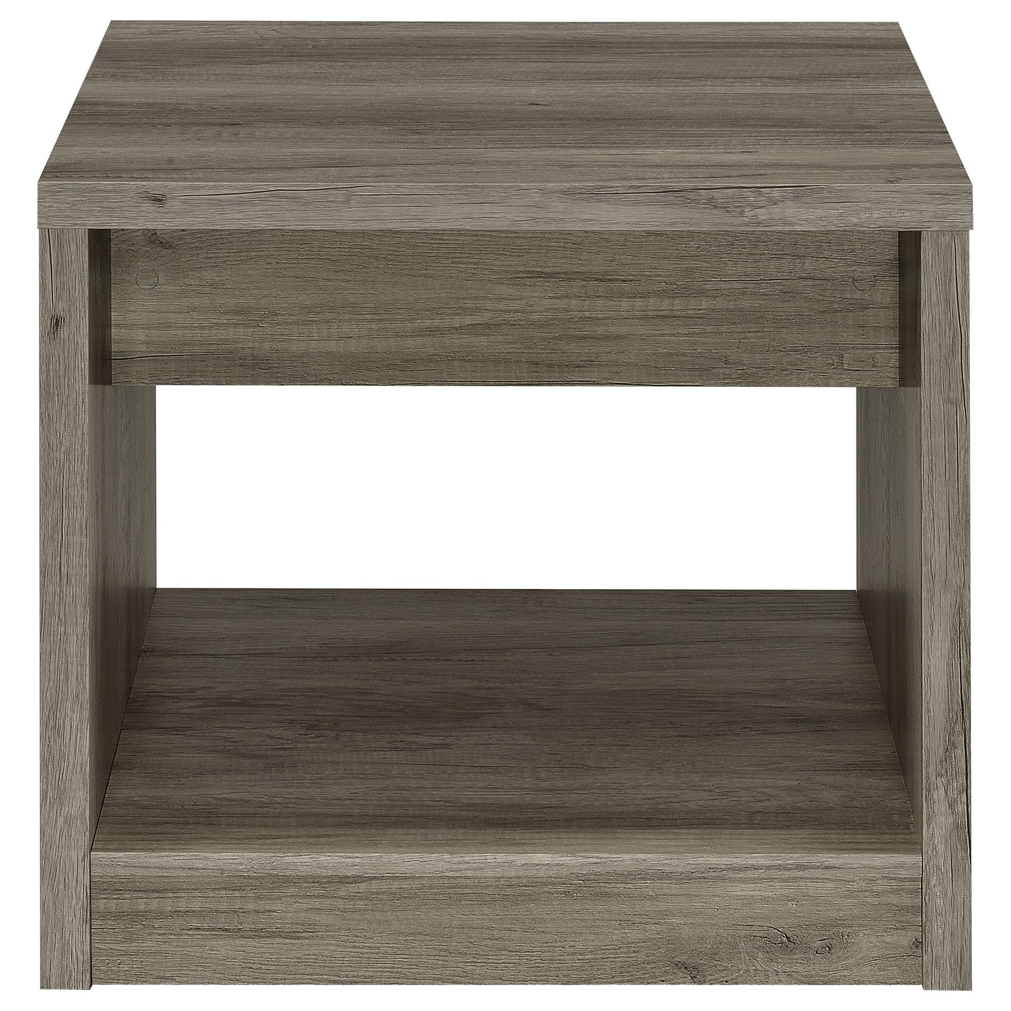 Felix 1-drawer Engineered Wood Side End Table Grey Driftwood