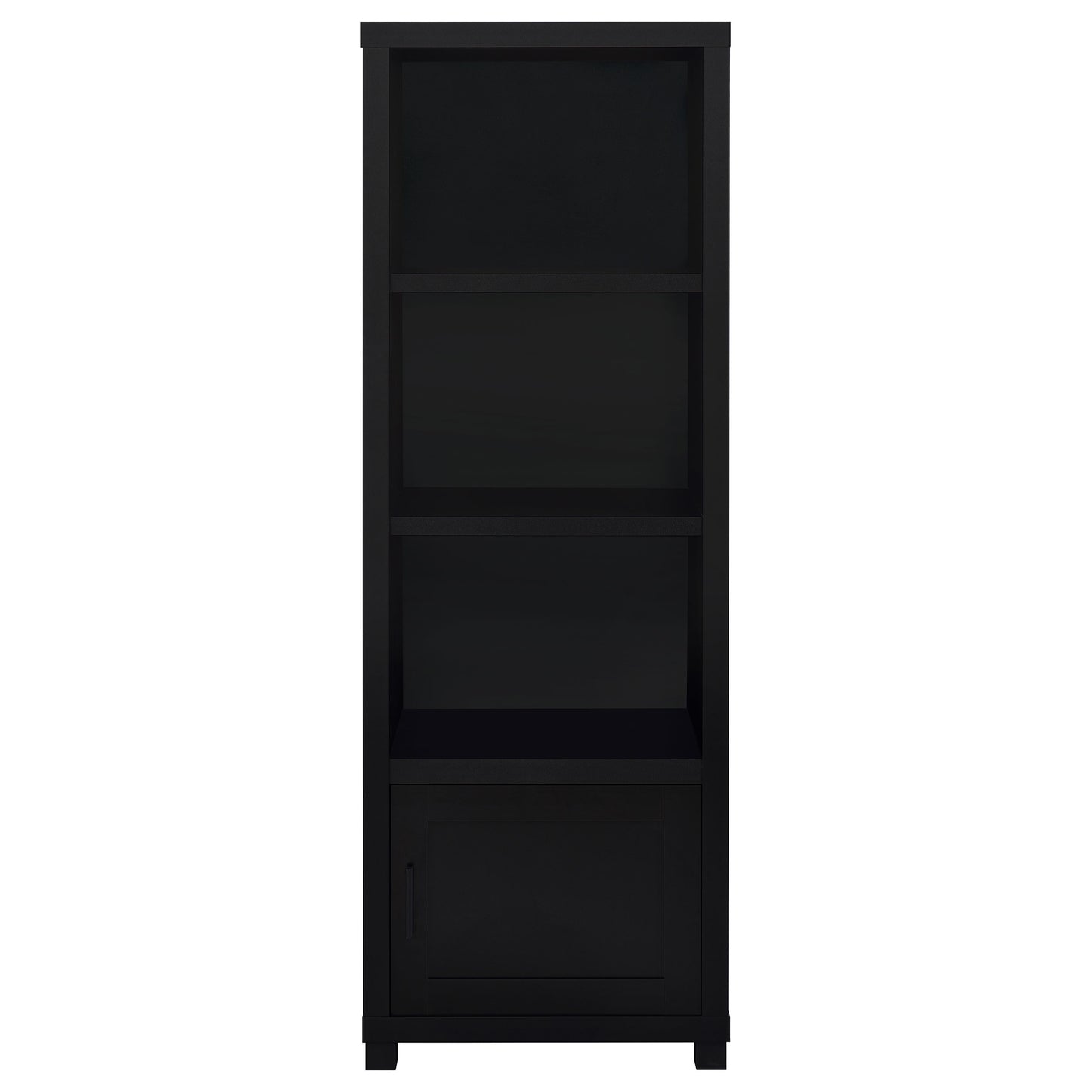 Jupiter 3-shelf Engineered Wood Media Tower Black