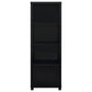 Jupiter 3-shelf Engineered Wood Media Tower Black