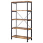 Analiese 63-inch 4-shelf Bookshelf Rustic Nutmeg