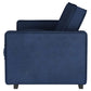 Gretchen Upholstered Convertible Sleeper Sofa Bed Navy Blue