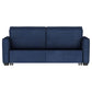 Gretchen Upholstered Convertible Sleeper Sofa Bed Navy Blue