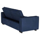 Gretchen Upholstered Convertible Sleeper Sofa Bed Navy Blue