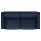 Gretchen Upholstered Convertible Sleeper Sofa Bed Navy Blue