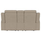 Brentwood Upholstered Motion Reclining Loveseat Taupe