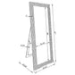 Mckay 24 x 63 Inch Acrylic Frame Standing Mirror Smokey Grey