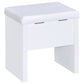 Harvey Vanity Set with Lift-Top Stool White