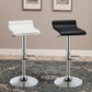 Bidwell Upholstered Adjustable Bar Stool White (Set of 2)