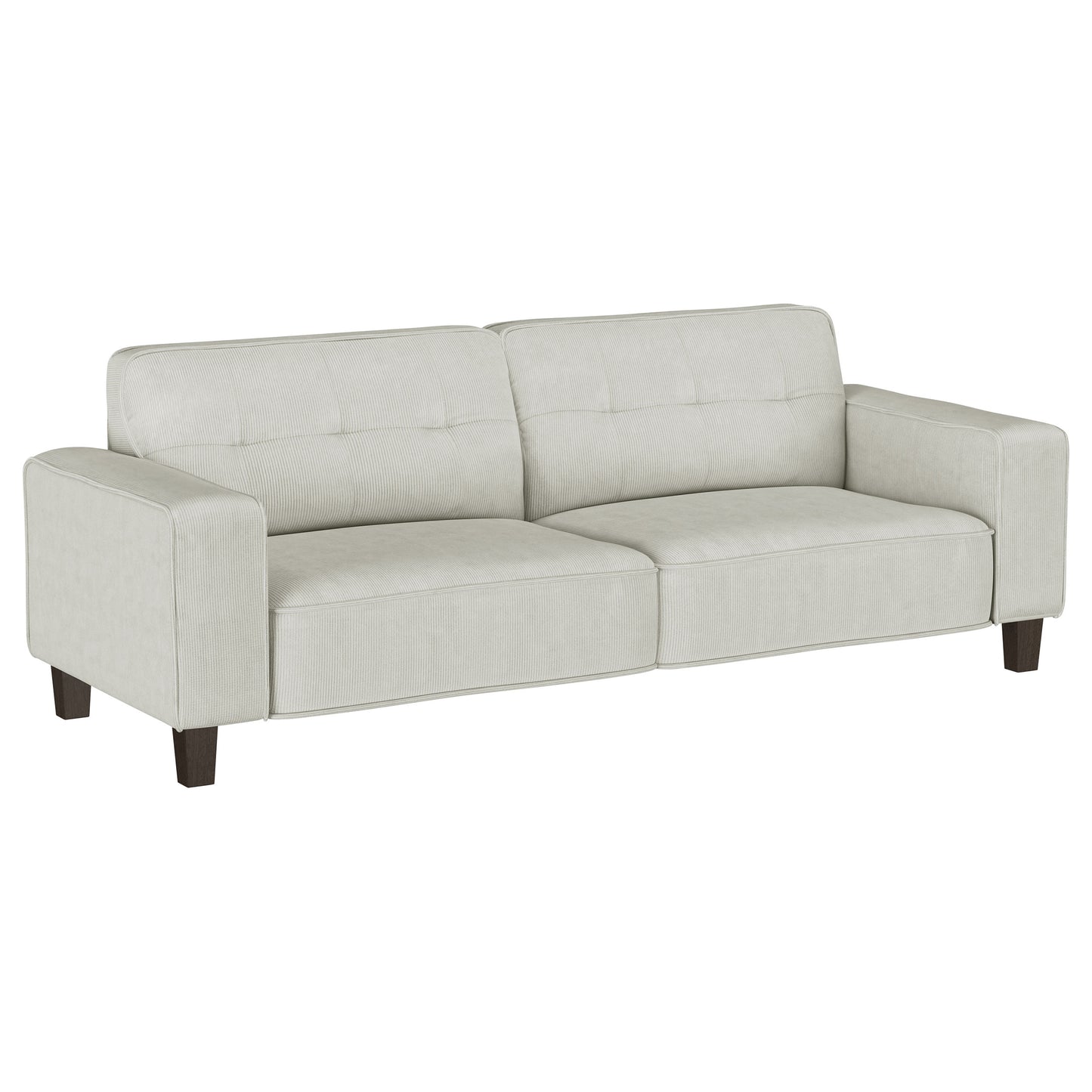 Deerhurst 3-piece Upholstered Track Arm Sofa Set Greige