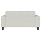 Deerhurst Upholstered Track Arm Tufted Loveseat Greige