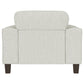 Deerhurst Upholstered Track Arm Tufted Accent Chair Greige