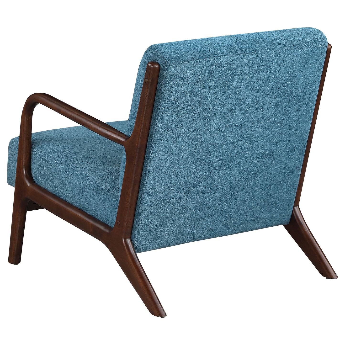 Foster Upholstered Wood Frame Accent Chair Peacock Blue