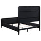 Brookmead 4-piece Upholstered Eastern King Bedroom Set Black