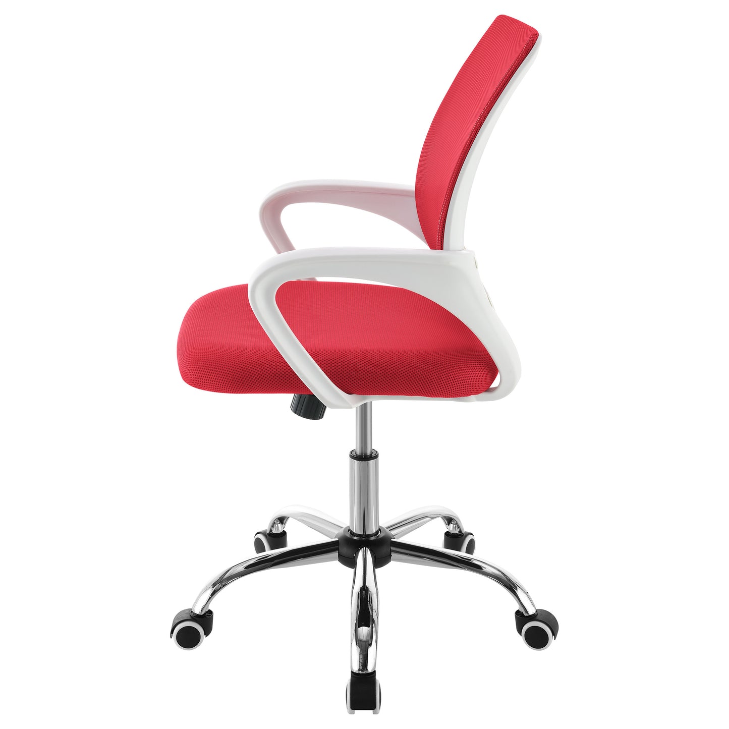 Felton Upholstered Adjustable Home Office Desk Chair Red