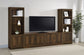 Laughlin 4-door Engineered Wood 78-inch TV Stand Dark Pine