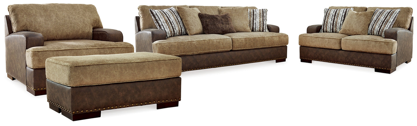 Alesbury Sofa, Loveseat, Chair and Ottoman