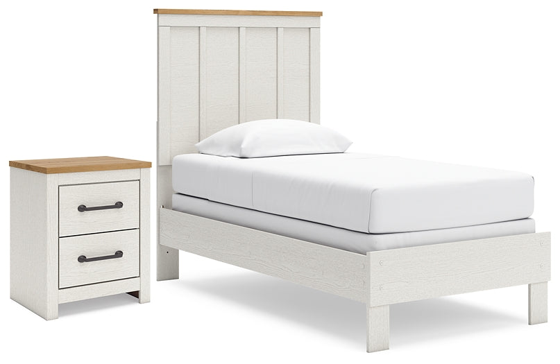 Ashley Express - Linnocreek Twin Panel Bed with Nightstand