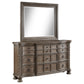 Emmett 9-drawer Dresser with Mirror Walnut