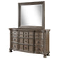 Emmett 9-drawer Dresser with Mirror Walnut