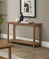 Payne Wood Entryway Sofa Console Table Distressed Brown