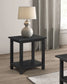 Payne Wood End Table with Shelf Java