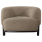 Lawler Upholstered Barrel Back Accent Chair Mushroom