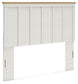 Linnocreek Queen Panel Headboard with Mirrored Dresser and Chest