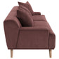 Elizabeth Corduroy Upholstered Extra Long Sofa Wine Red