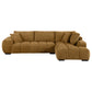 Camacho Upholstered Chaise Sectional Sofa Amber