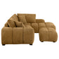 Camacho Upholstered Sectional Sofa with Ottoman Set Amber