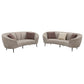 Ellorie 2-piece Upholstered Curved Sofa Set Beige