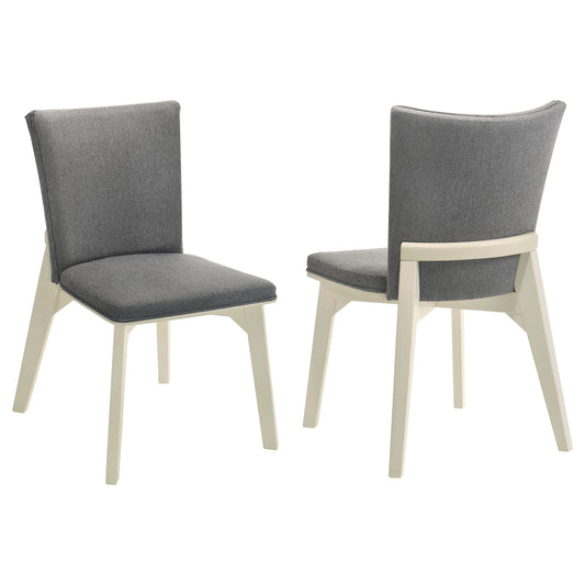 Biloxi Upholstered Dining Side Chair Grey (Set of 2)