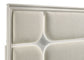 Olivia California King Panel Bed LED Headboard Pearl White