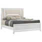 Marmore 64-inch Queen Panel Bed LED Headboard White