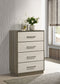 Fenwick 4-drawer Chest of Drawers Grey Oak