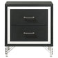 Lucia 2-drawer Nightstand Bedside Table Black